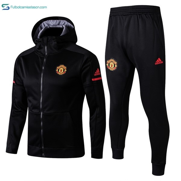 Chandal Manchester United 2017/18 Negro Gris